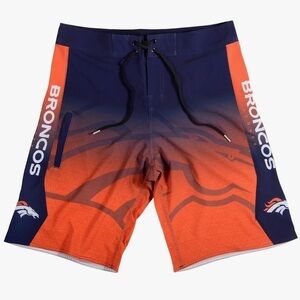 NEW Denver Broncos Size 32 NFL Football Mens Board Shorts Trunks Summer NWOT